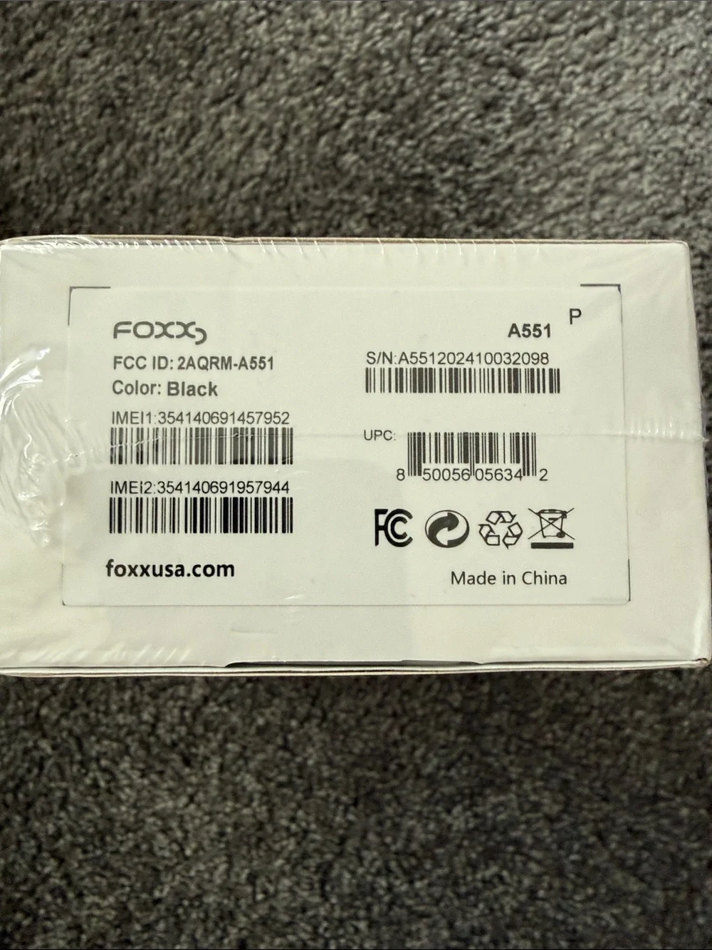 Fox Black Smartphone with Teal Display Accent
